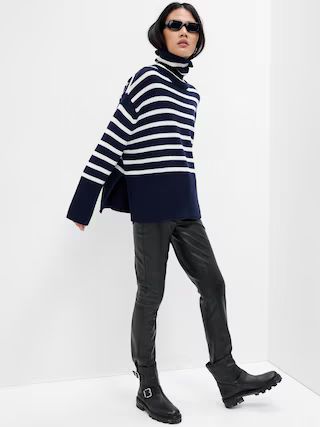 24/7 Split-Hem Turtleneck Sweater | Gap Factory