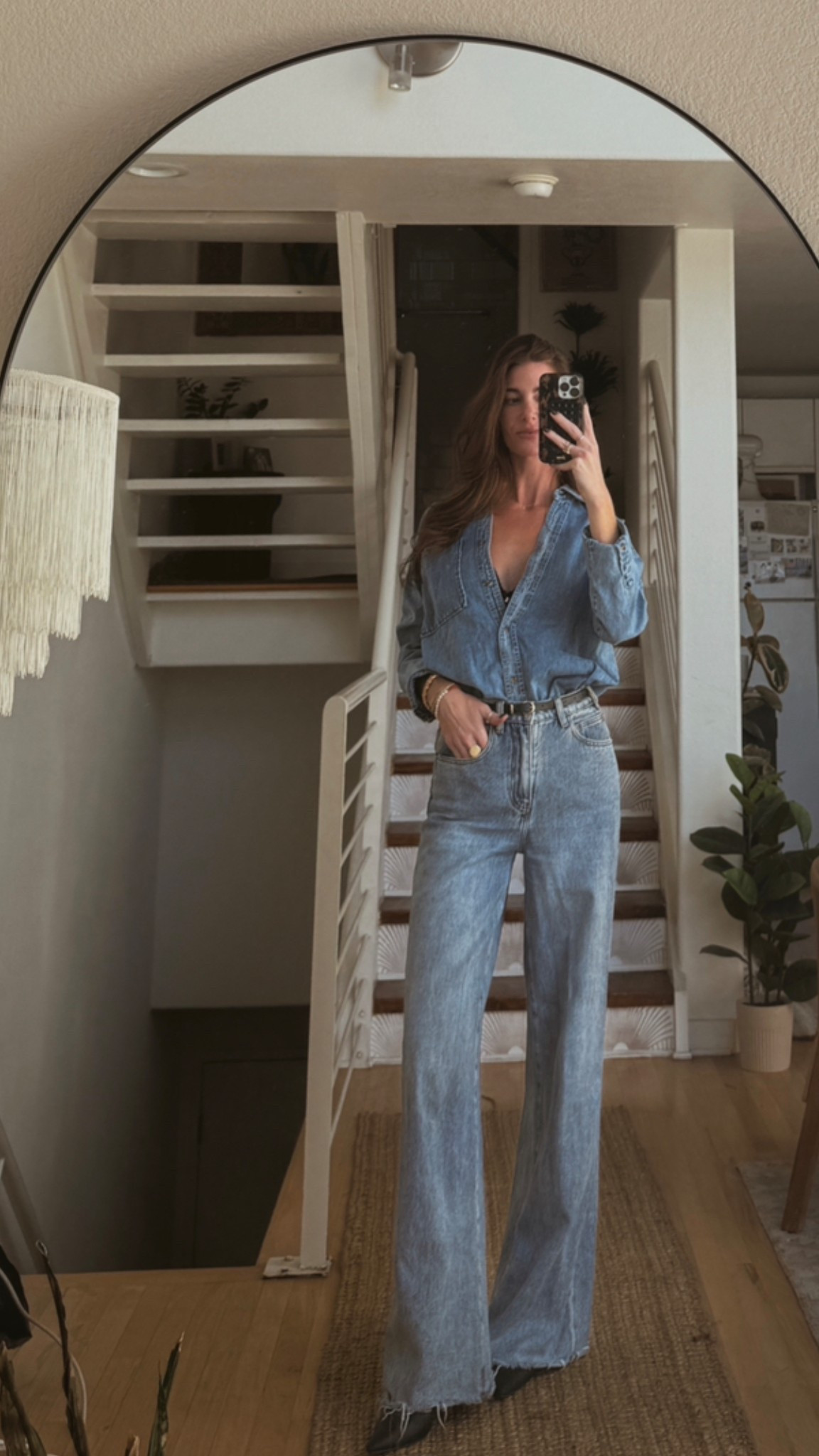 winter to spring transition uniform #denimondenim 