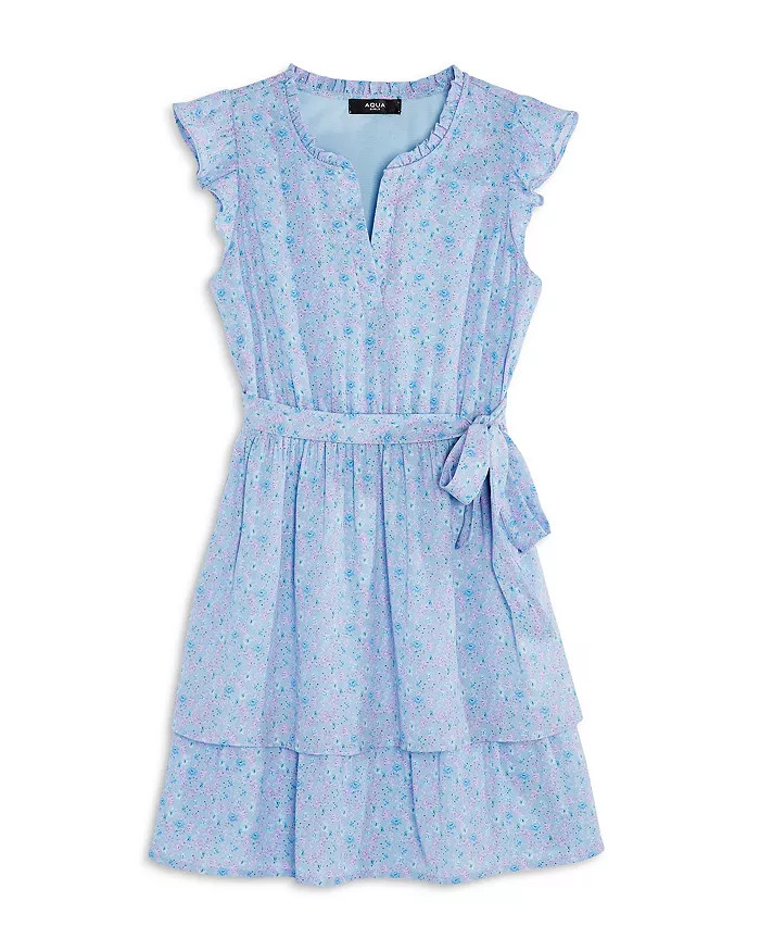 Girls' Belted Tiered Dress - Little Kid, Big Kid | Bloomingdale's (US)