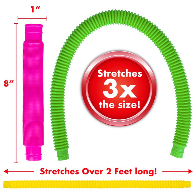 Creative Kids Sense & Grow 6-Pack Sensory Pop Tubes, Colorful Fidget Montessori Toy for Tactile P... | Walmart (US)