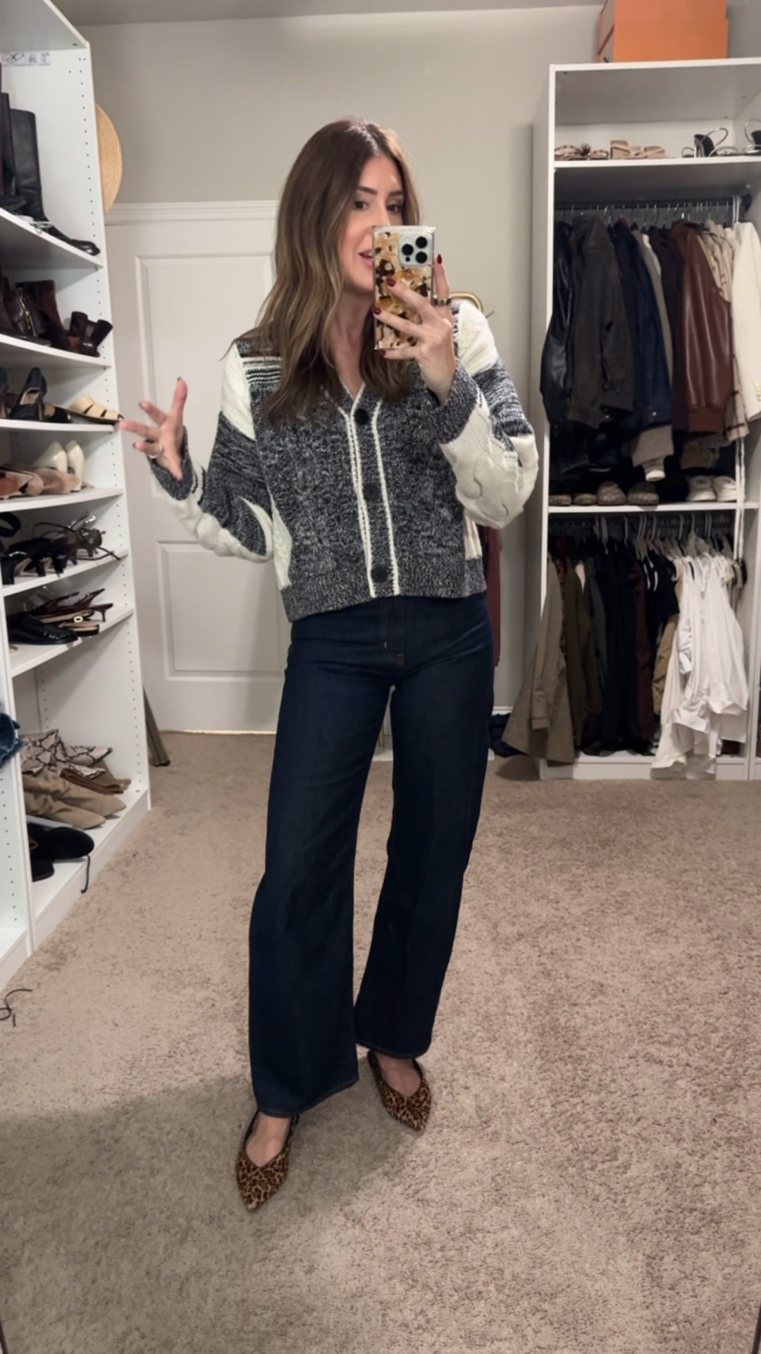 Small in sweater
Size 25 in jeans

On sale 40% off with code LETSGOO

#LTKSaleAlert #LTKCyberWeek