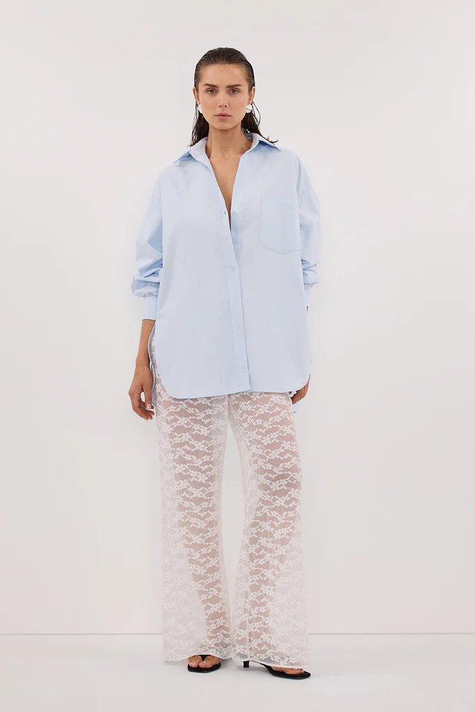 BELLE WHITE LACE PANT | DISSH