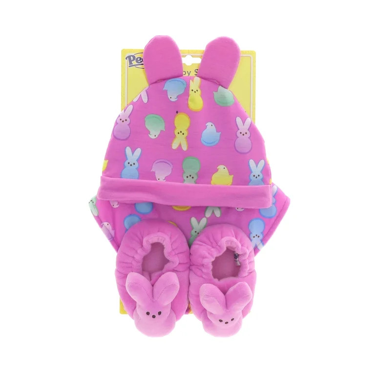 PEEPS® Bunny 3-Piece Baby Gift Set with Hat, Bib, and Booties—Purple | Walmart (US)
