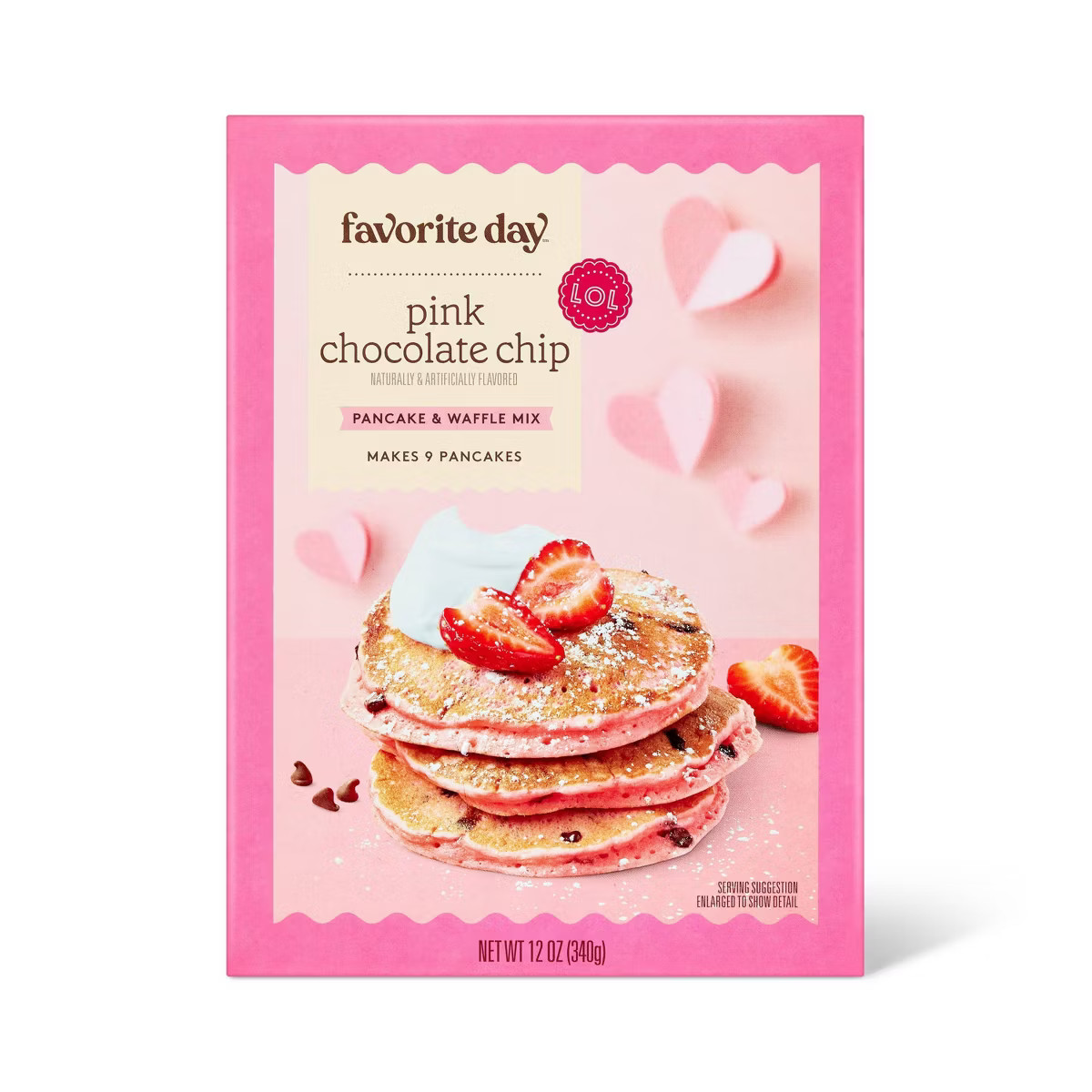Valentine's Pink Chocolate Chip Pancake Mix - 12oz - Favorite Day™ | Target