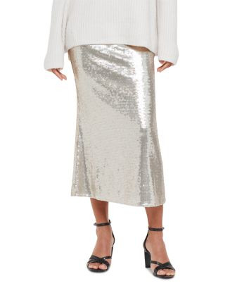 Seamed Sequin Midi Skirt | Bloomingdale's (US)