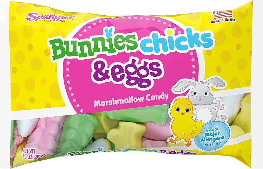 Spangler Bunnies Chicks and Eggs Marshmallow Easter Candy 10 oz | Amazon (US)