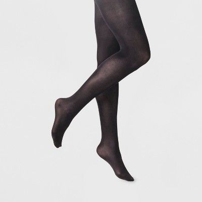 Women's 50D Opaque Control Top Tights - A New Day™ Black | Target