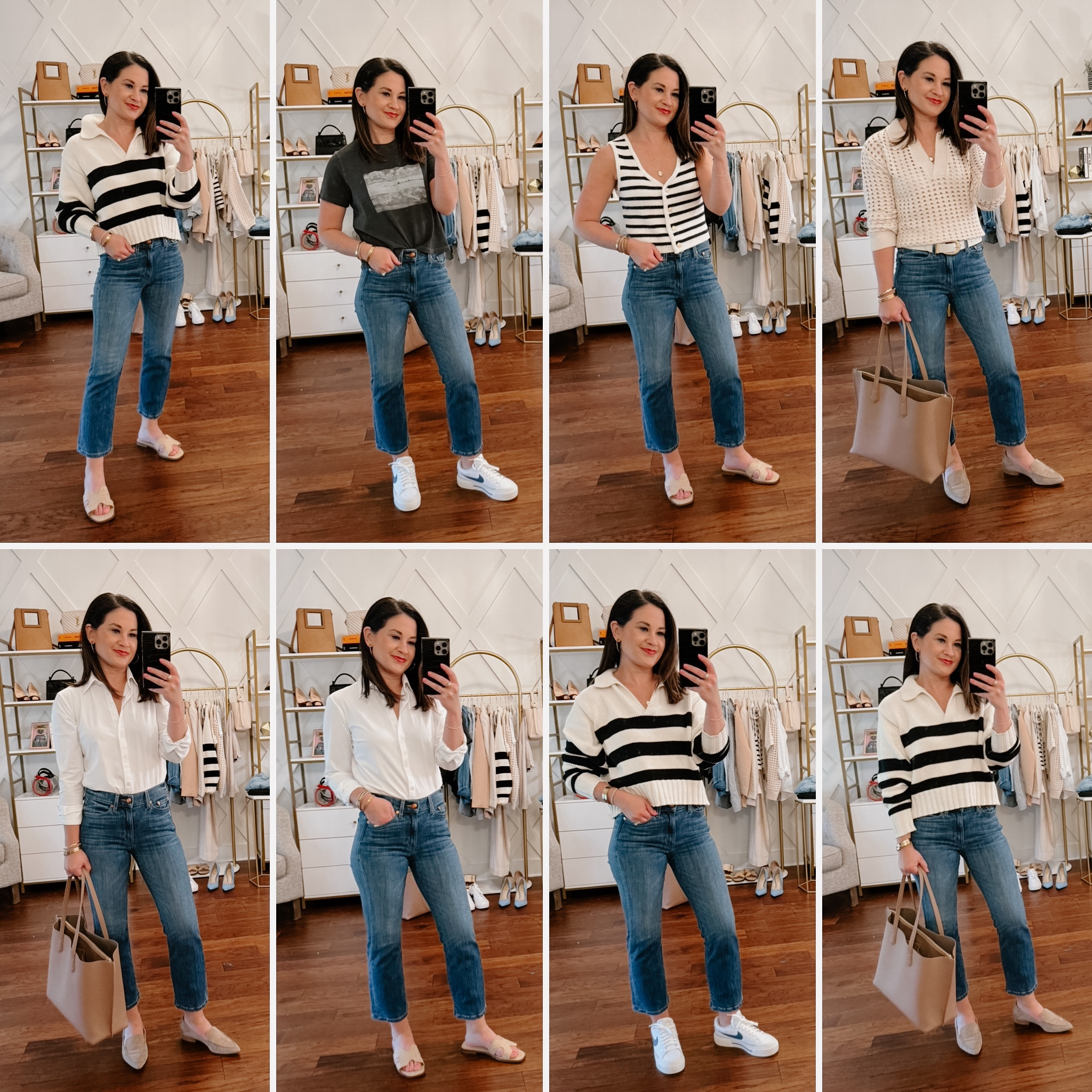 Spring basic capsule - cropped denim looks - casual spring style 

#LTKSeasonal #LTKstyletip #LTKSpringSale