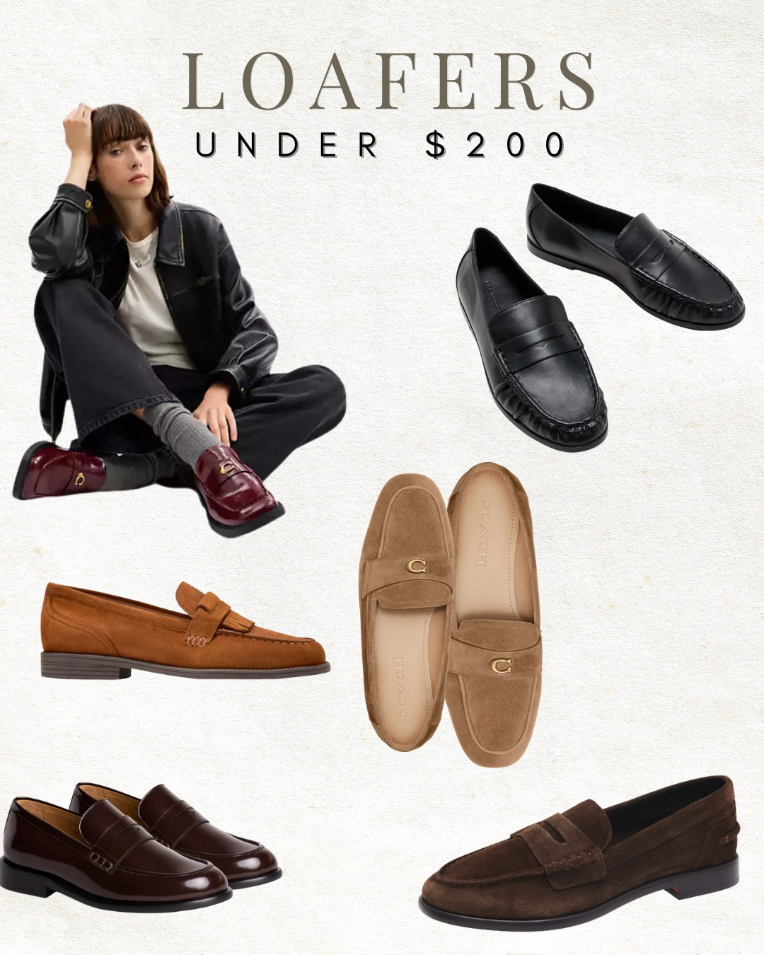 Loafers under $200 that are easy to style and work for everyday wear.

oafers under 200, affordable loafers, women’s loafers, classic loafers, everyday shoes, fall shoes, winter shoes, neutral loafers, work shoes, casual shoes, wardrobe staples, shoe finds, workwear #ltkshoelove 

 #LTKSeasonal #LTKFindsUnder100 #LTKWorkwear