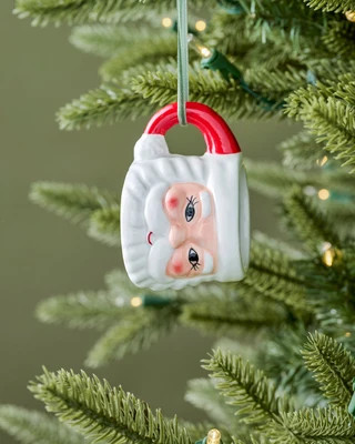 Vintage-Inspired Santa Mug Ornament | Magnolia