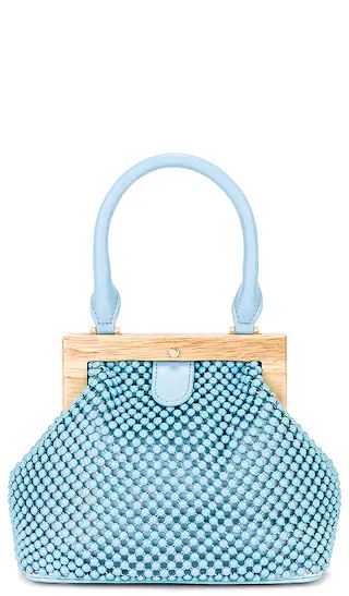 Marlo Ball Mesh Handle Bag in Blue | Revolve Clothing (Global)