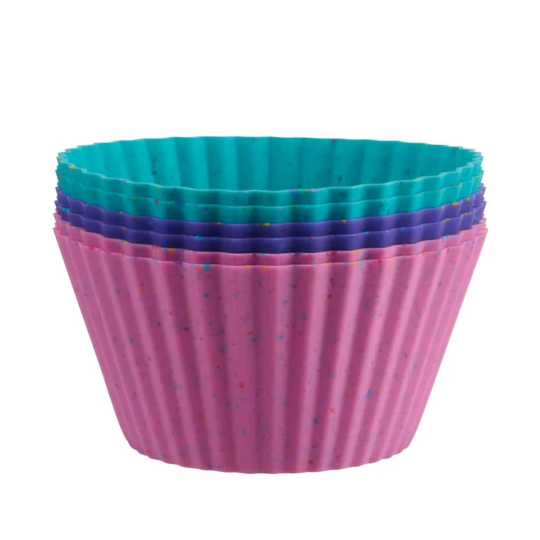 Trudeau Jumbo Reusable Silicone Baking Cups 6ct – for Muffins, Cupcakes, Individual Pies, Rice ... | Walmart (US)