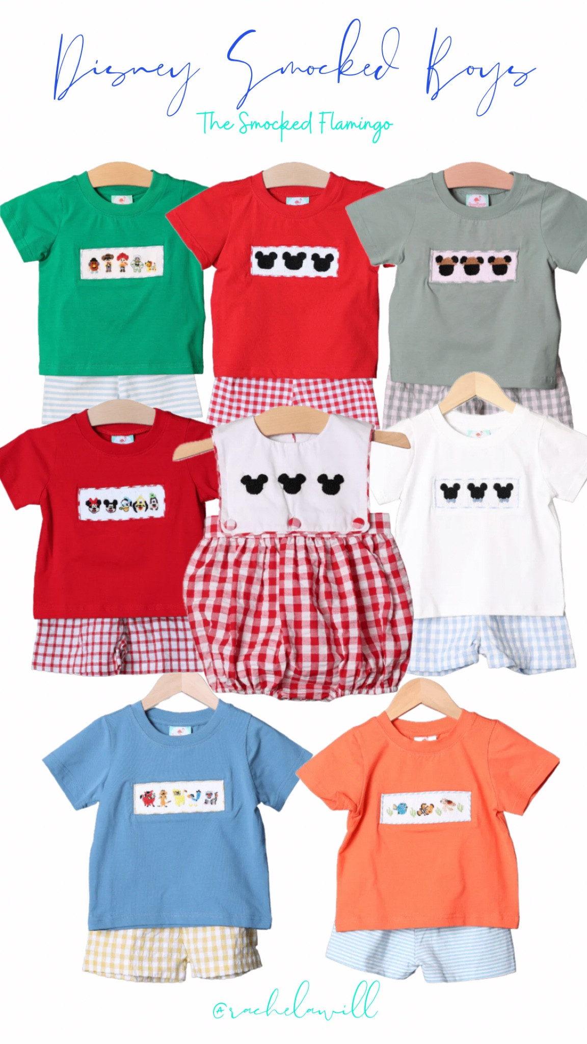 The sweetest boy sets for a magical vacation! ✨🐭

Disney smocked boy sets are SO good this year! 🏰

#disney #disneysmocked #disneyoutfits #disneyboyoutfits #disneyworld #smocked #smockedoutfits #smockedboyoutfits 

#LTKkids #LTKfindsunder50
