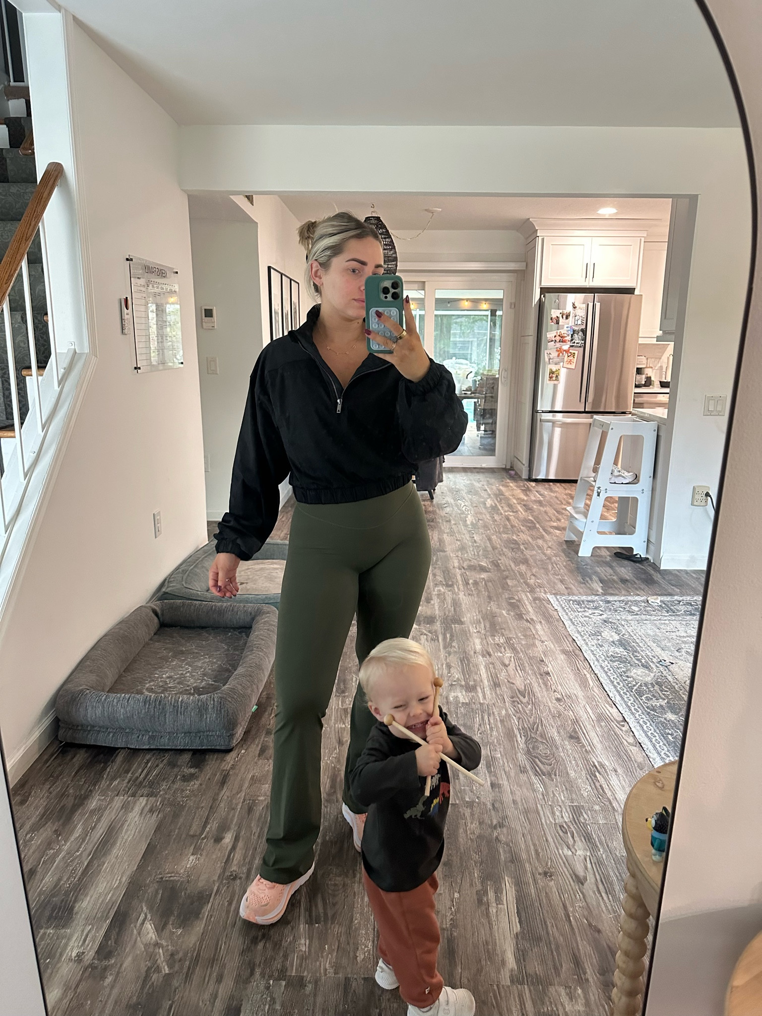 Friday fit! Vitality flare pants are on sale for $62! Wearing small in both pieces 

#LTKsalealert #LTKstyletip #LTKfitness