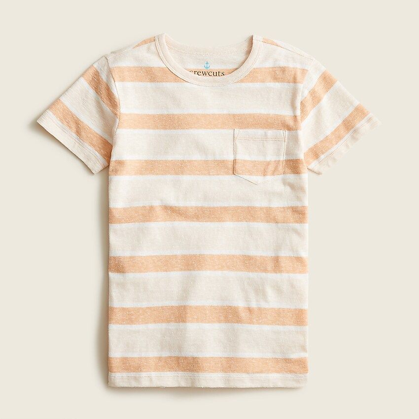 Boys' pocket T-shirt in stripe | J.Crew US