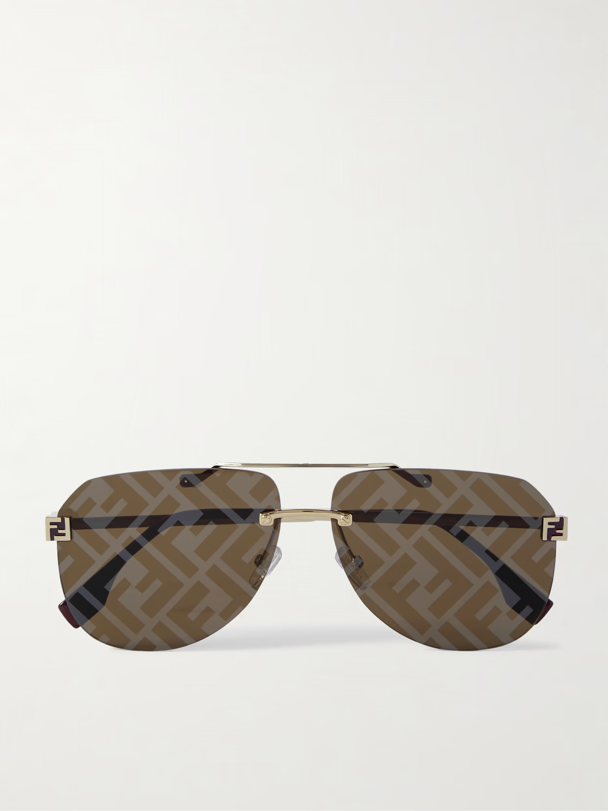 Fendi Eyewear - Sky Aviator-style Gold-tone Sunglasses - One size | NET-A-PORTER (US)