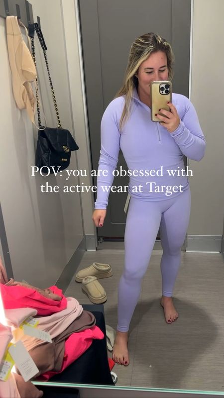 Anyone else obsessed with the active wear at Target!!!?? Both lines are soooo good! I love the new ribbed material! All of it is on sale for cyber Monday! 

Active wear. Leggings. Ribbed leggings. Jumper. Body suit. Sports bra. Running top 

#LTKfindsunder50 #LTKCyberWeek #LTKsalealert