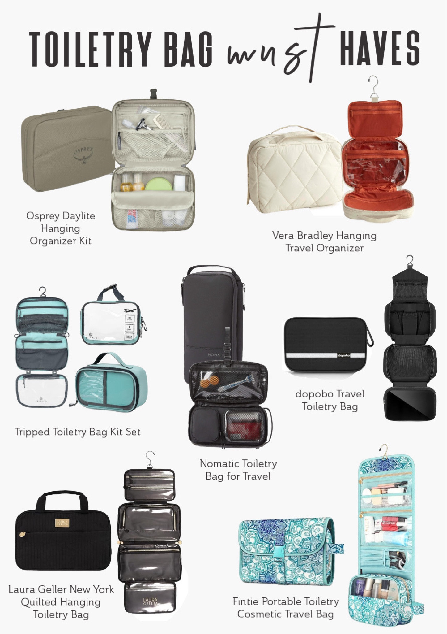 Whether you're traveling the world or just escaping for a weekend, a durable and chic toiletry bag is key to keeping your beauty products organized and easy to access.

I’m always on the hunt for the perfect toiletry bag, so here are a few of my latest finds!

#LTKTravel #LTKBeauty