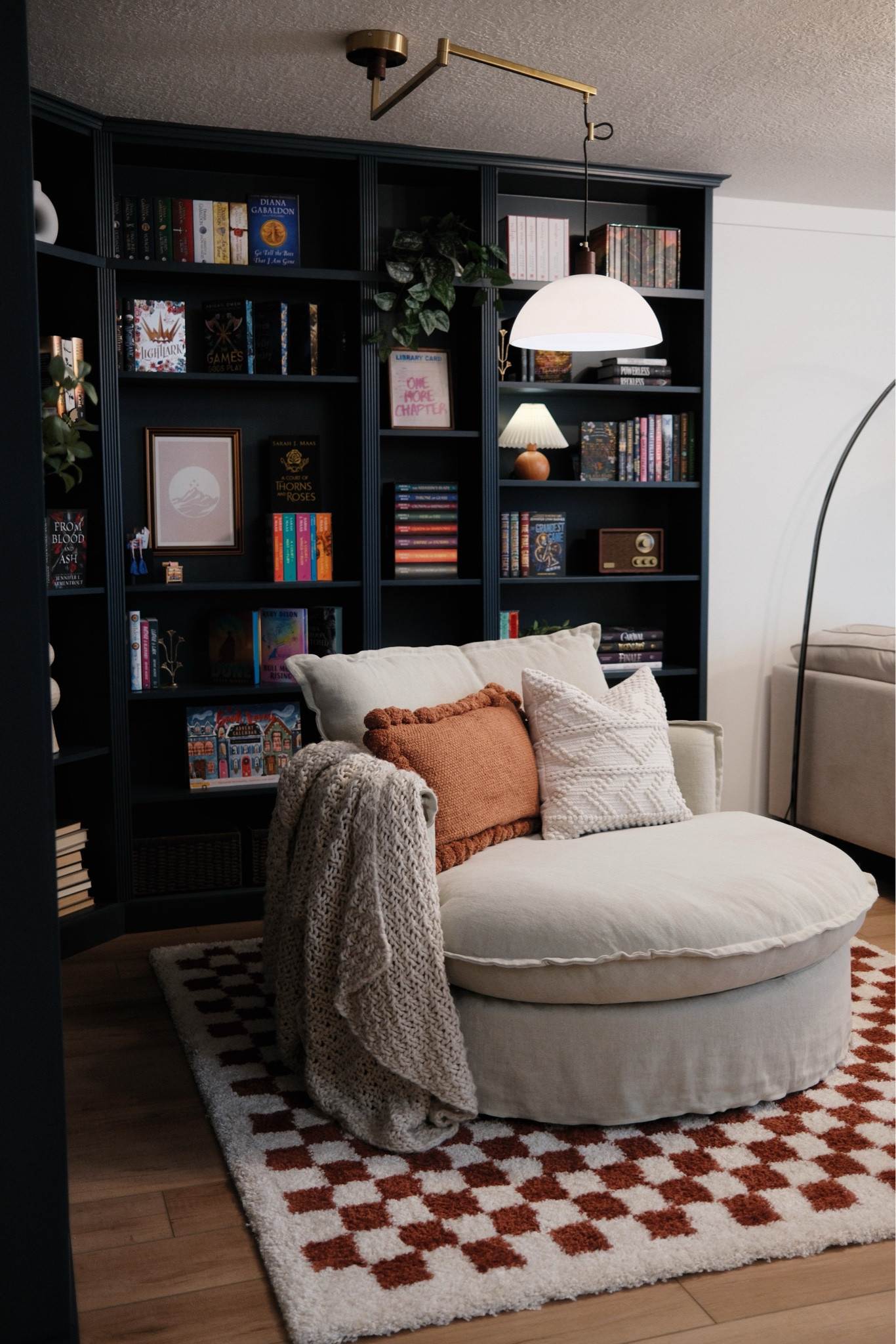 The reading nook of my dreams 😭 The chair is from Sixpenny and cannot be linked on LTK. It’s the Neva Round Daybed. #readingnook #books #booktok 

#LTKGiftGuide #LTKSeasonal #LTKHome