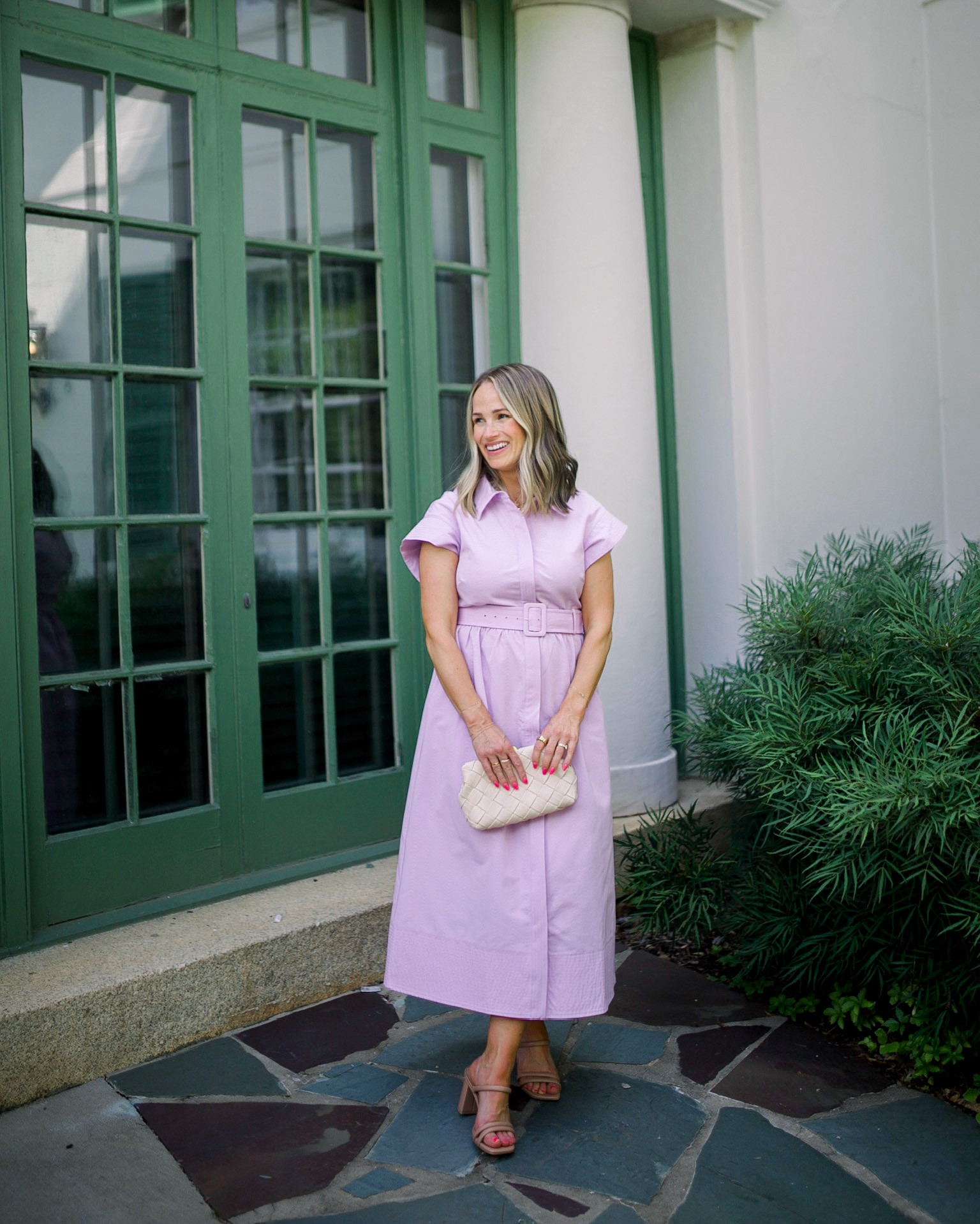 This midi length summer dress is the idea silhouette for all occasions - it’s a great work dress, graduation dress (as a guest!), Mother’s Day dress, communion dress, etc. I sized up to a small since the top is very fitted and I’m nursing right now so I’m bustier than usual. Otherwise it’s TTS.  

#LTKWorkwear #LTKSeasonal #LTKStyleTip
