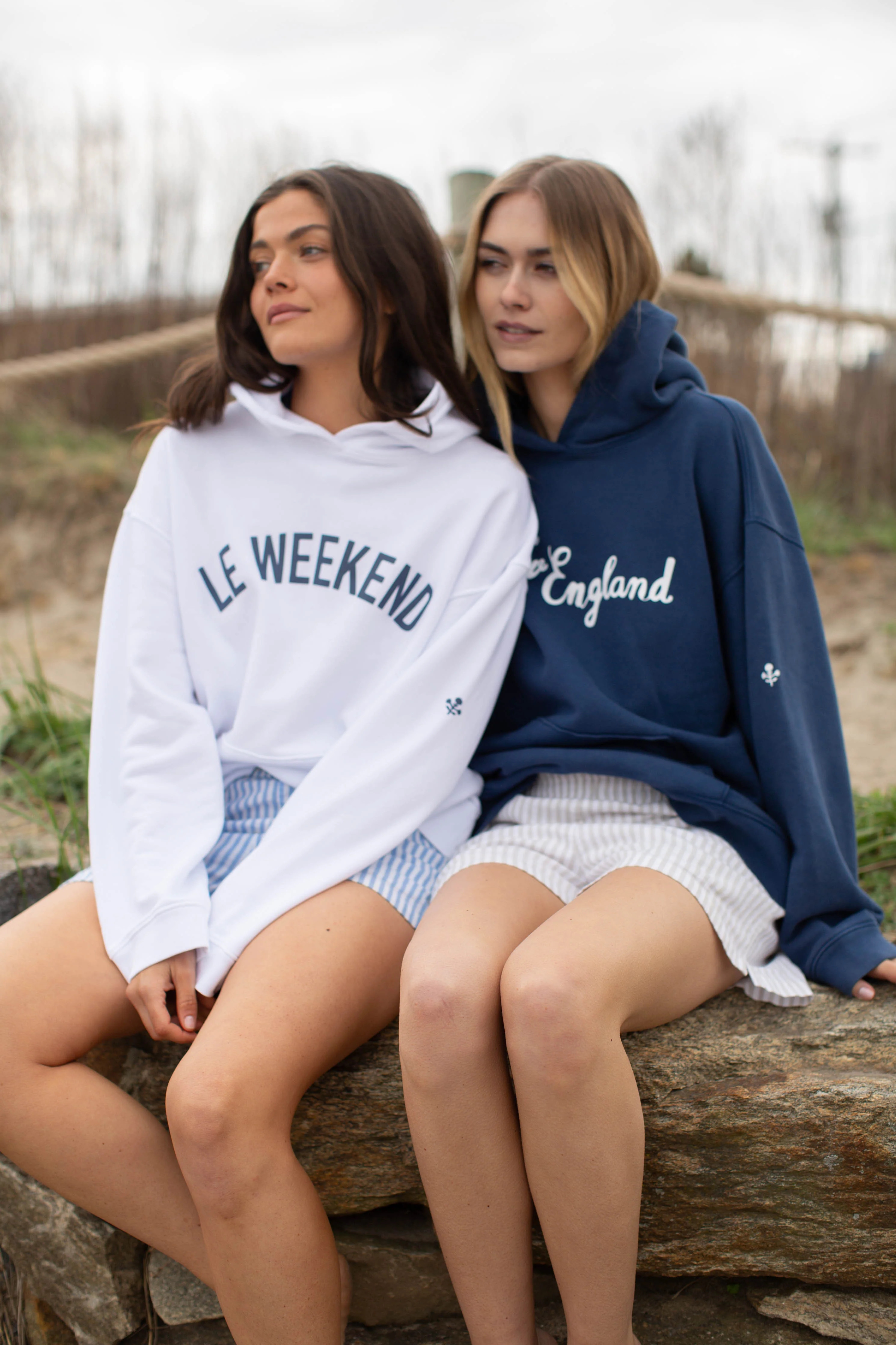 Le Weekend Hoodie - White | Marea