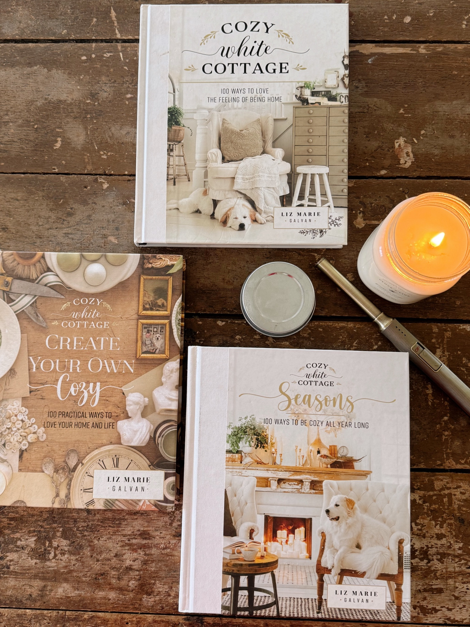 The cozy white cottage series: each book is FILLED with 100 simple tips to transform your home & lifestyle to your own version of cozy. 

#LTKStyleTip #LTKHome