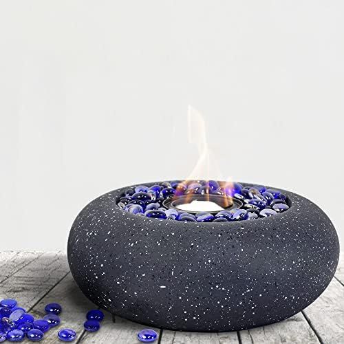 11-inch Portable fire Pit, Tabletop Fireplace fire Bowl Use Iso-Propyl Alcohol as Fuel. Clean-Burnin | Amazon (US)
