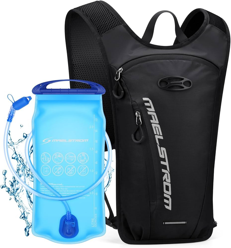 Maelstrom Running Hydration Vest, Hiking Backpack with 2L Water Bladder for Cycling Rave for Men ... | Amazon (US)