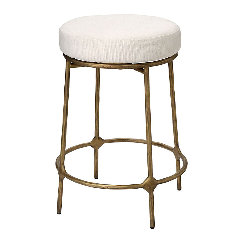 Zora Counter Stool - Antique Brass - Ballard Designs | Ballard Designs, Inc.