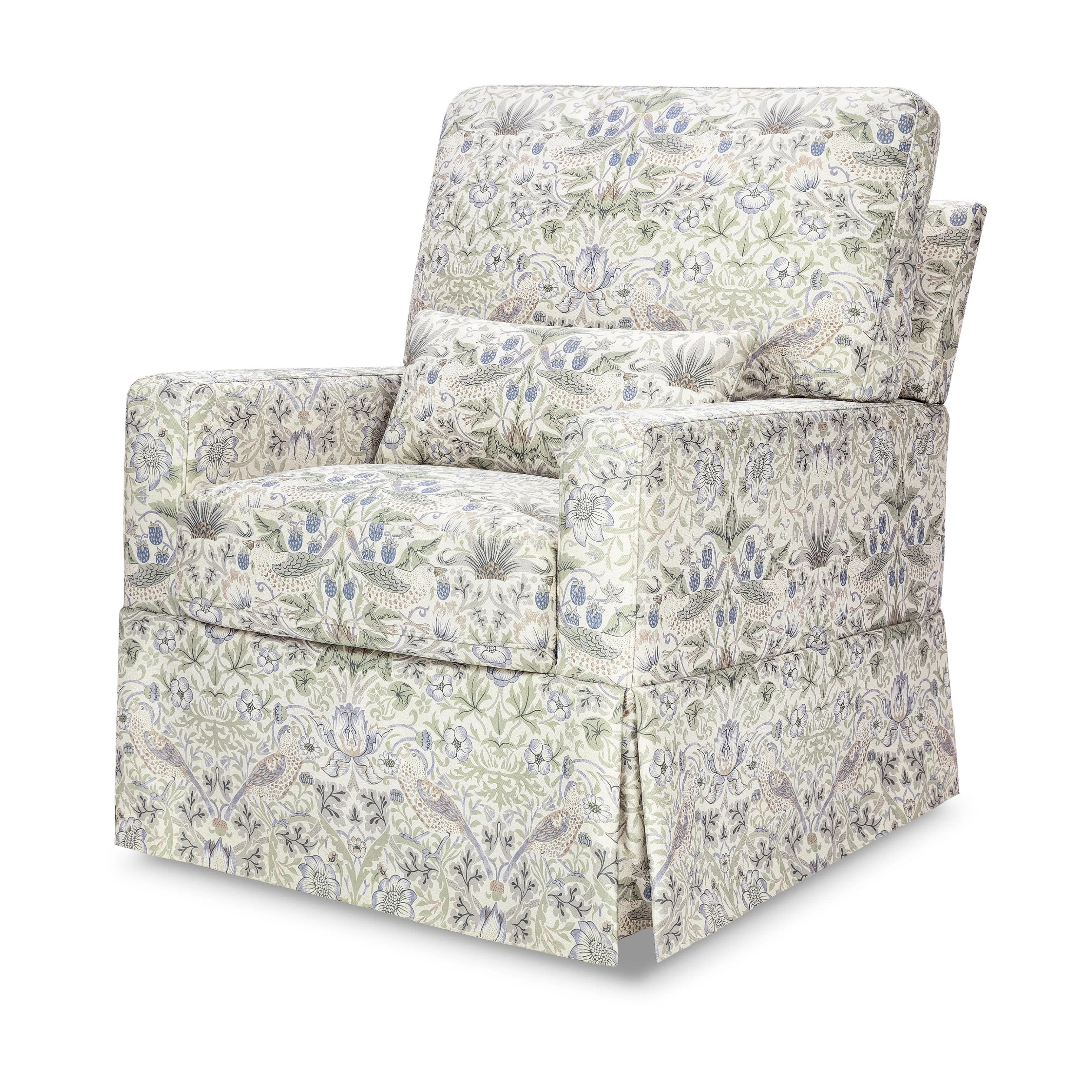 Morris & Co. x Namesake Crawford Pillowback Comfort Swivel Armchair | Wayfair North America