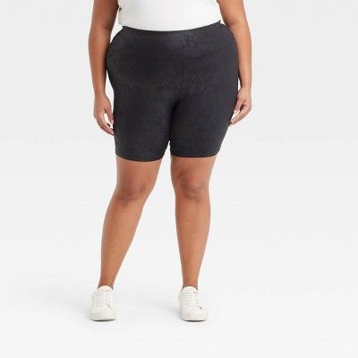 Women's Plus Size High-Waisted Bike Shorts - Ava & Viv™ | Target