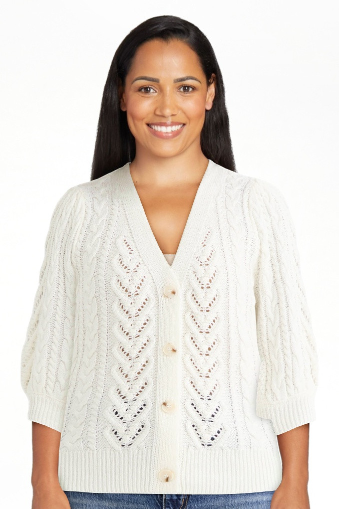 Time and Tru Women's Short Sleeve Boyfriend Cardigan, Lightweight, Sizes XS-XXXL | Walmart (US)