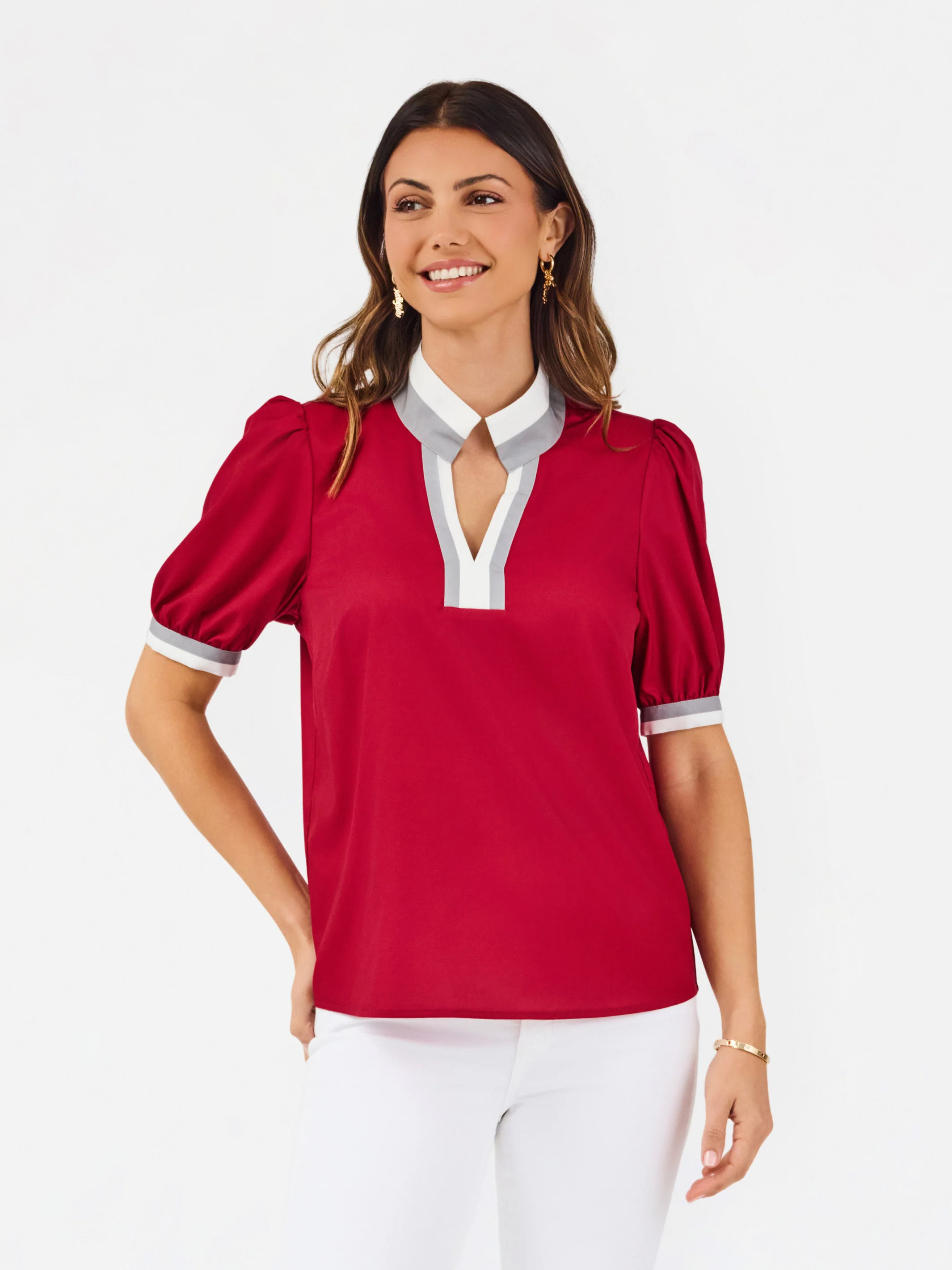 Tricia Top | Crimson + White | Mary Square