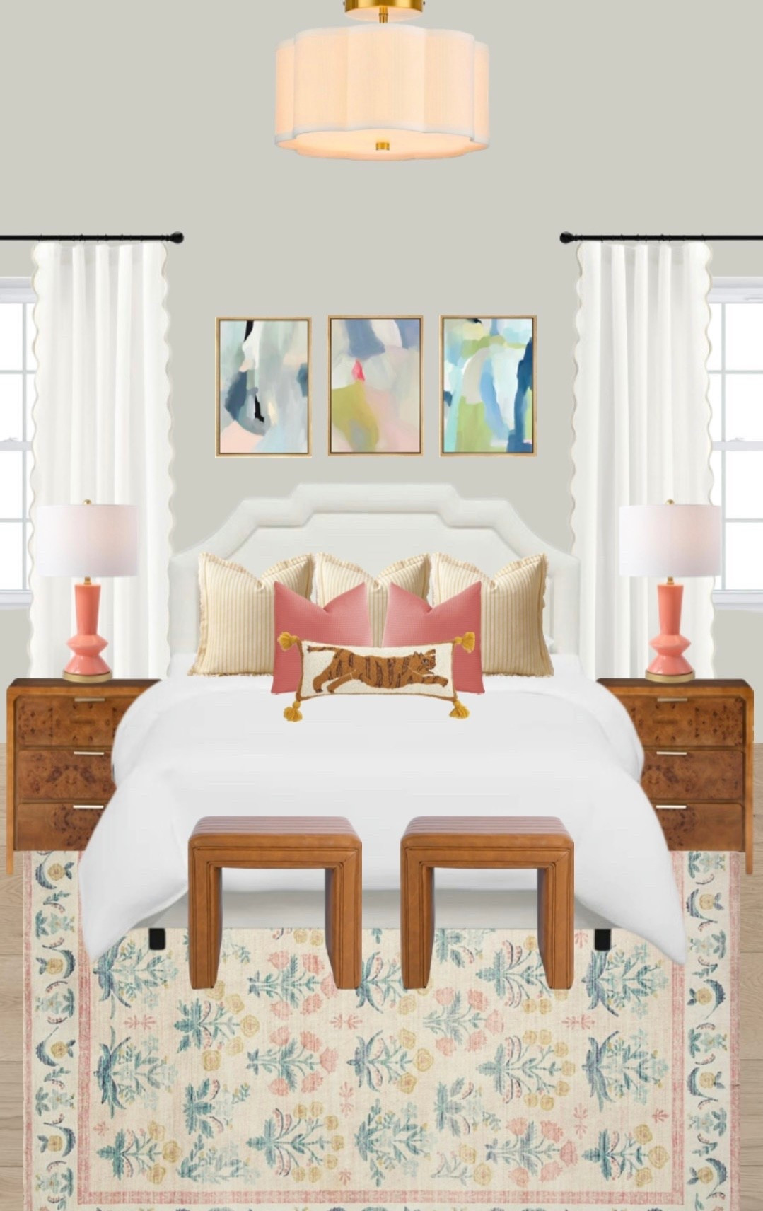 Soft tones, bold accents, and a touch of whimsy 🐅🤍 Bringing charm and character into every corner—because your bedroom should feel like you!

#LTKHome #LTKFamily #LTKFindsUnder100
