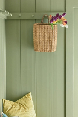 Hanging Wicker Wall Basket | Anthropologie (US)