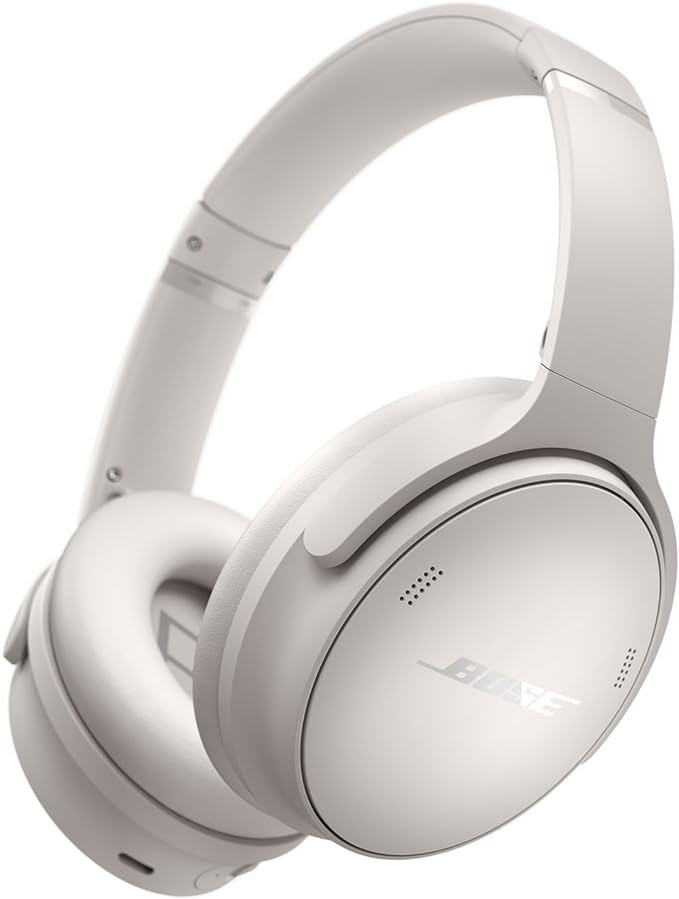 NEW Bose QuietComfort Wireless Noise Cancelling Headphones, Bluetooth Over Ear Headphones with Up To 24 Hours of Battery Life, White Smoke | Amazon (US)