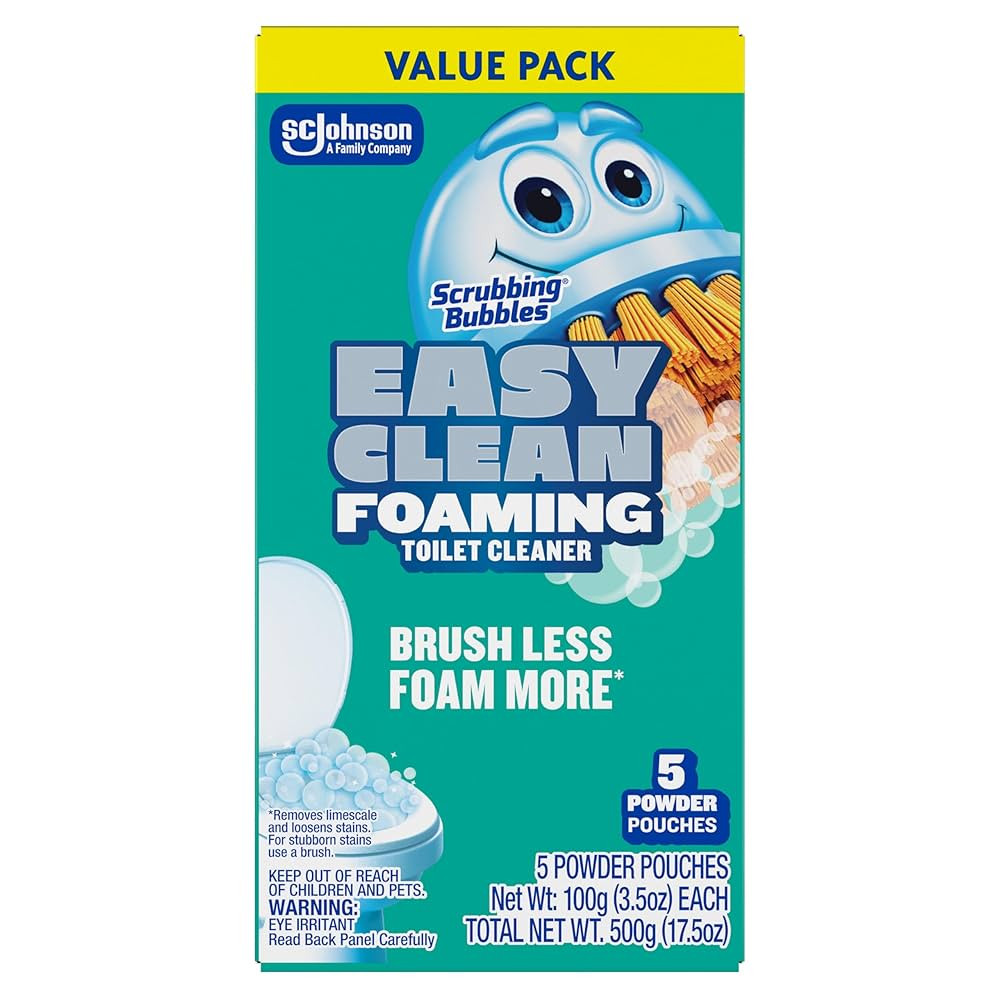 Scrubbing Bubbles Easy Clean Foaming Toilet Bowl Cleaner, Easy Toilet Drop In Powder Pouches, 100... | Amazon (US)