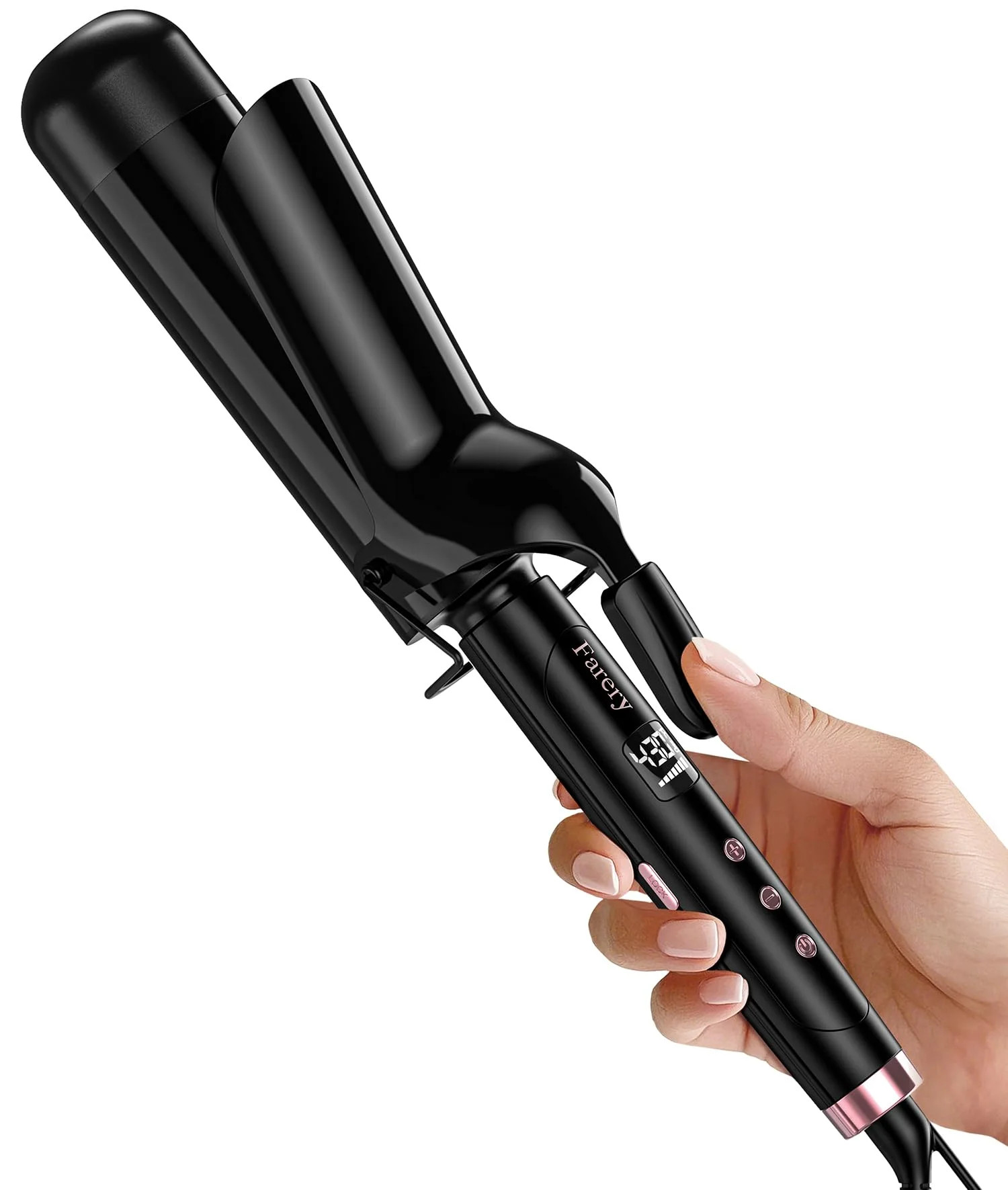 FARERY 2 inch Curling Iron For Long Hair, Lightweight Large Barrel Curling Iron | Walmart (US)