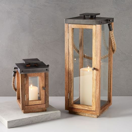 Wood + Rope Lantern | West Elm (US)