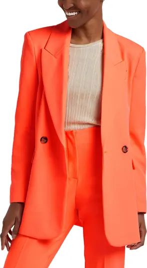River Island Structured Double Breasted Blazer | Nordstrom | Nordstrom