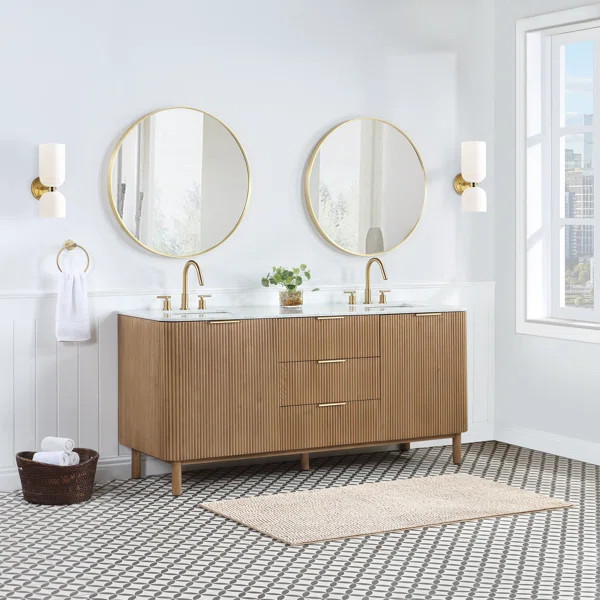 Nova 72.25'' Double Bathroom Vanity | Wayfair North America