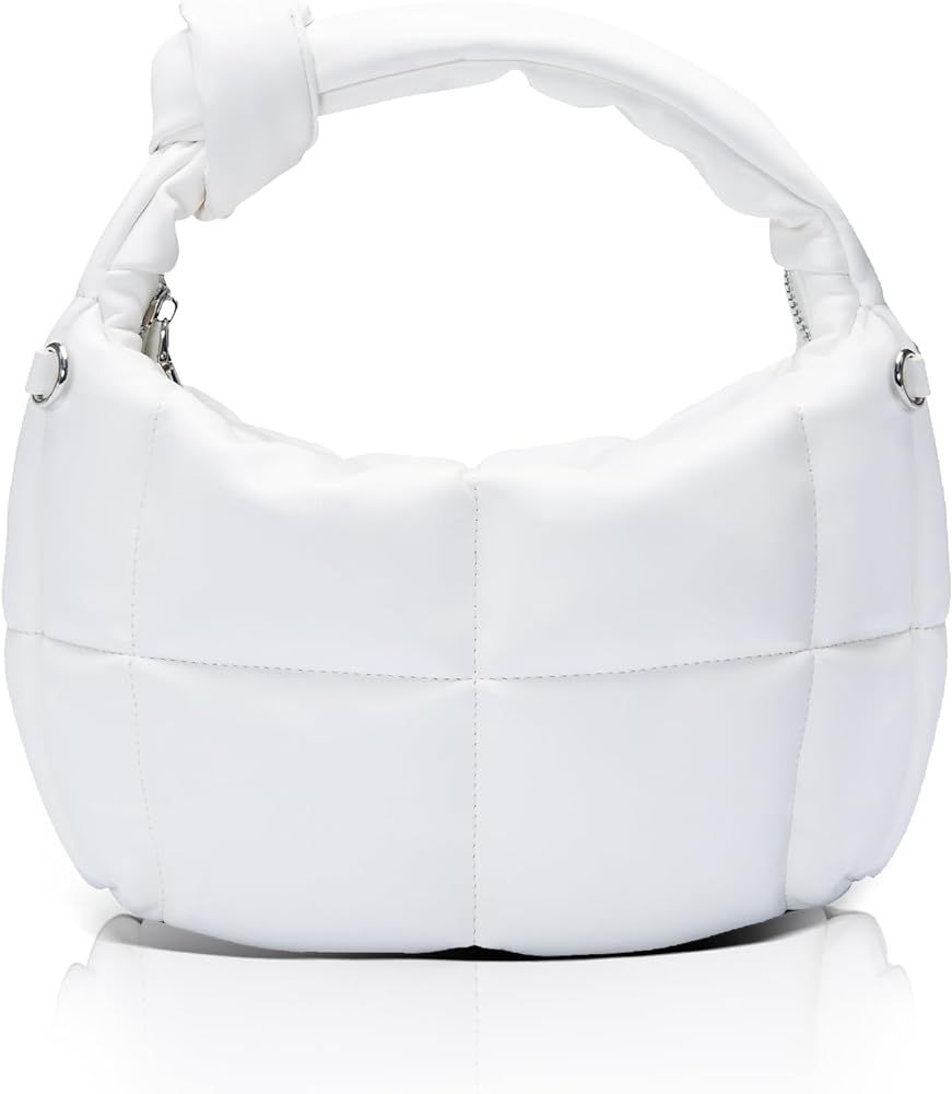 YaKuss Knotted Handbags for Women Fashion Hobo Bag Small Shoulder Bag Black White Purse Lightweig... | Amazon (US)