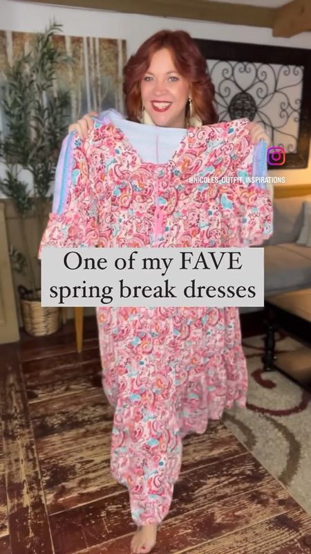 Spring break / vacation maxi dress- size xl , floral dress, flowy dress with arm coverage 

#LTKfindsunder50 #LTKmidsize #LTKover40