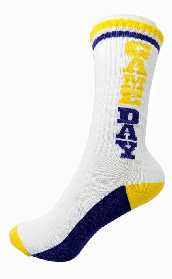 School Spirit Socks Yellow | Caroline Hill