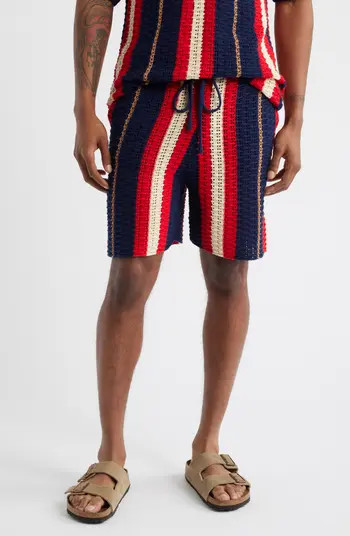 MAVRANS Crab Stripe Knit Shorts | Nordstrom | Nordstrom