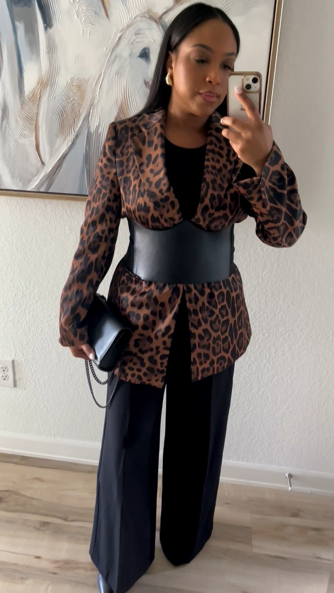 Classic outfit with a pop of leopard🖤

#LTKFindsUnder100