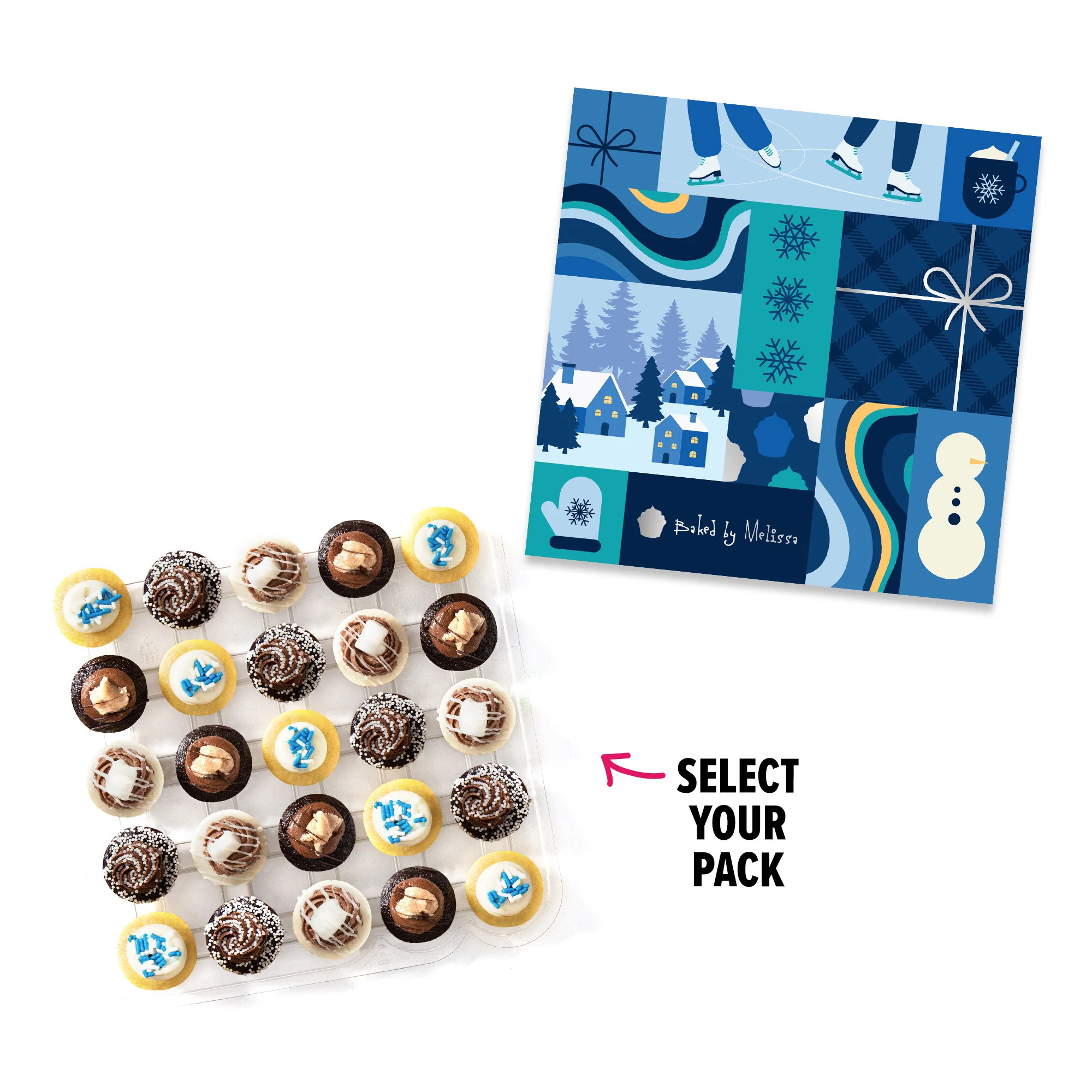 Holiday Gift Box 25-Pack | Baked by Melissa | Baked by Melissa