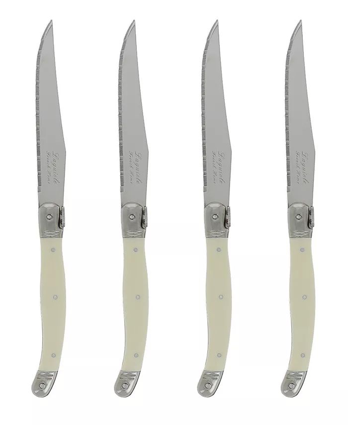 French Home Laguiole Faux Yellow Ivory Steak Knives, Set of 4 - Macy's | Macy's