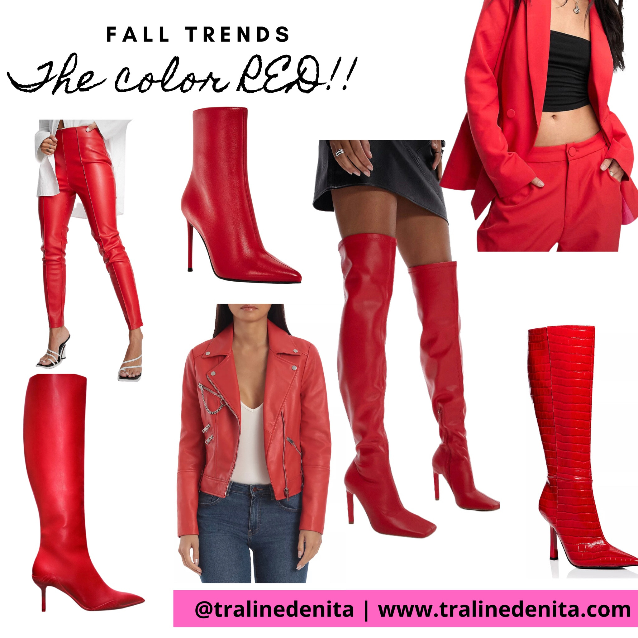 The colors red is trending for Fall!!!
#redboots

#LTKstyletip