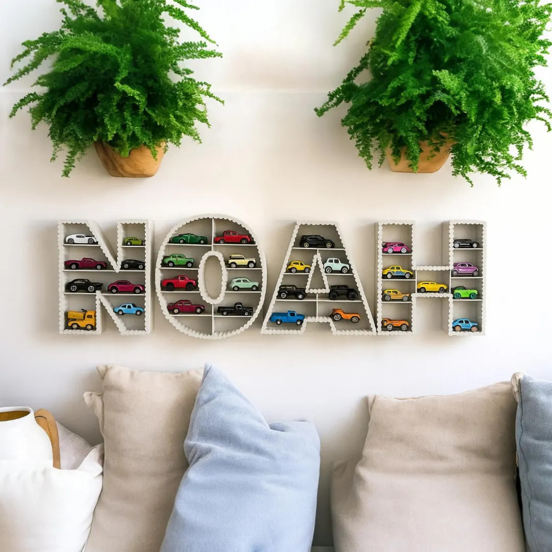 Custom Name Hot Wheels Display Shelf: Toy Car Organizer, Baby Boy Gift, Toddler Room Decor - Etsy | Etsy (US)